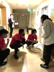 避難訓練の様子