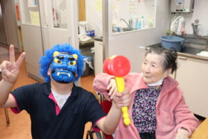 元気に鬼退治(^^♪