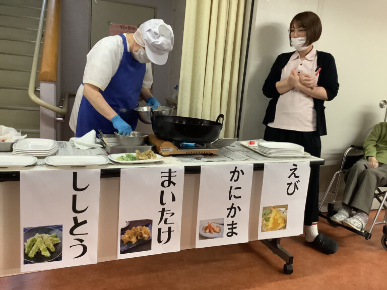揚げたて天ぷら実演会♪